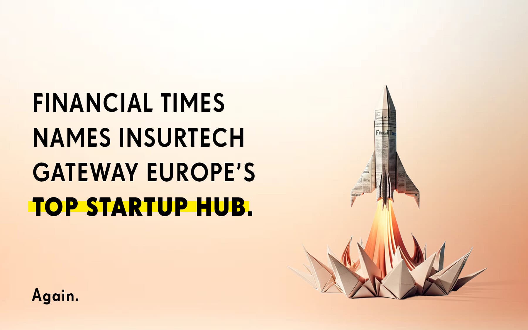 Financial Times names Insurtech Gateway Europes top start up hub again 2025 (website)